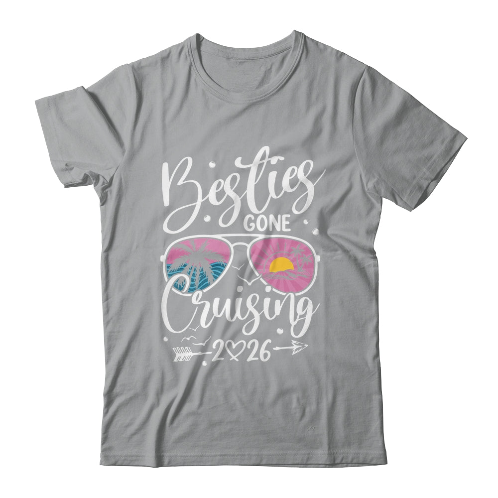 Besties Gone Cruising 2026 Girls Matching Women Cruise Shirt & Tank Top | teecentury