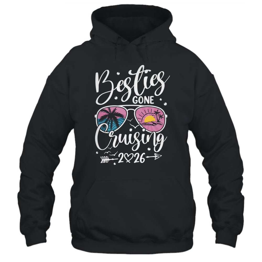 Besties Gone Cruising 2026 Girls Matching Women Cruise Shirt & Tank Top | teecentury