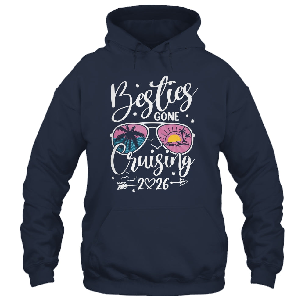 Besties Gone Cruising 2026 Girls Matching Women Cruise Shirt & Tank Top | teecentury