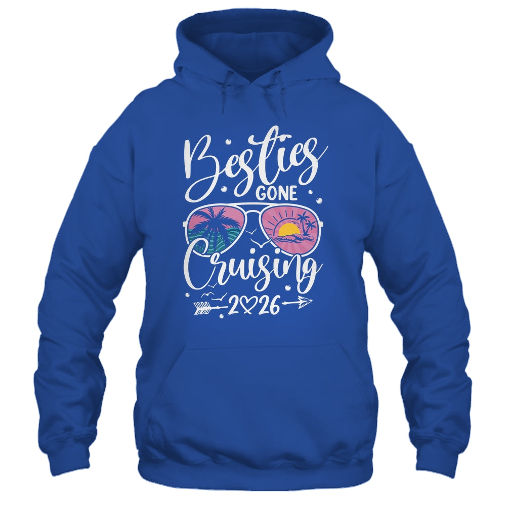 Besties Gone Cruising 2026 Girls Matching Women Cruise Shirt & Tank Top | teecentury
