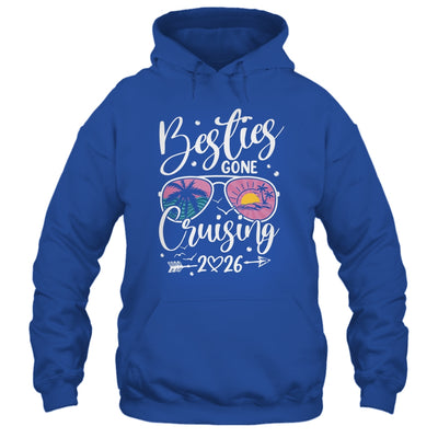 Besties Gone Cruising 2026 Girls Matching Women Cruise Shirt & Tank Top | teecentury