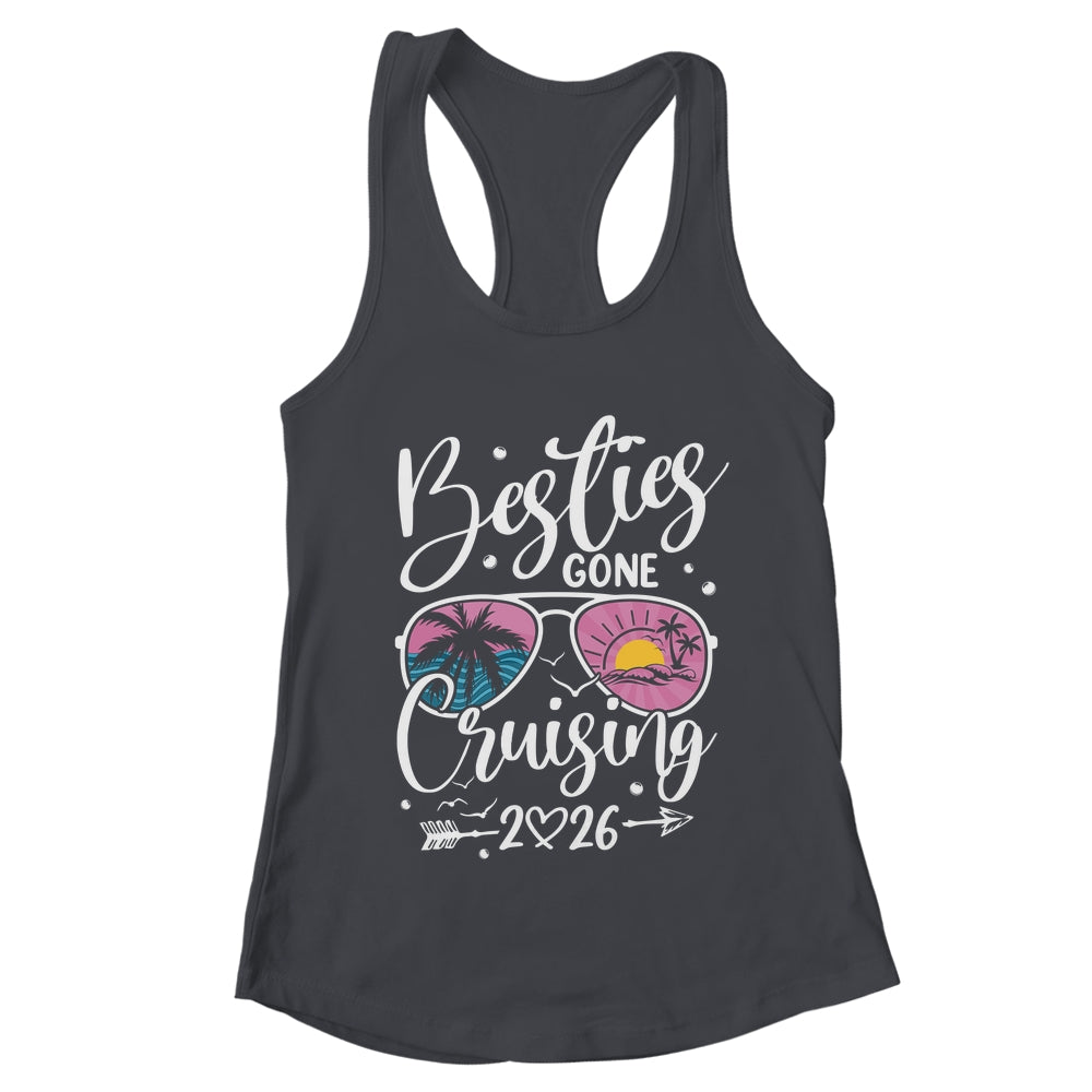 Besties Gone Cruising 2026 Girls Matching Women Cruise Shirt & Tank Top | teecentury