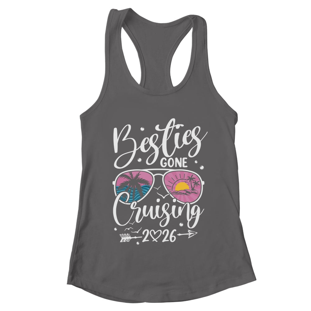 Besties Gone Cruising 2026 Girls Matching Women Cruise Shirt & Tank Top | teecentury