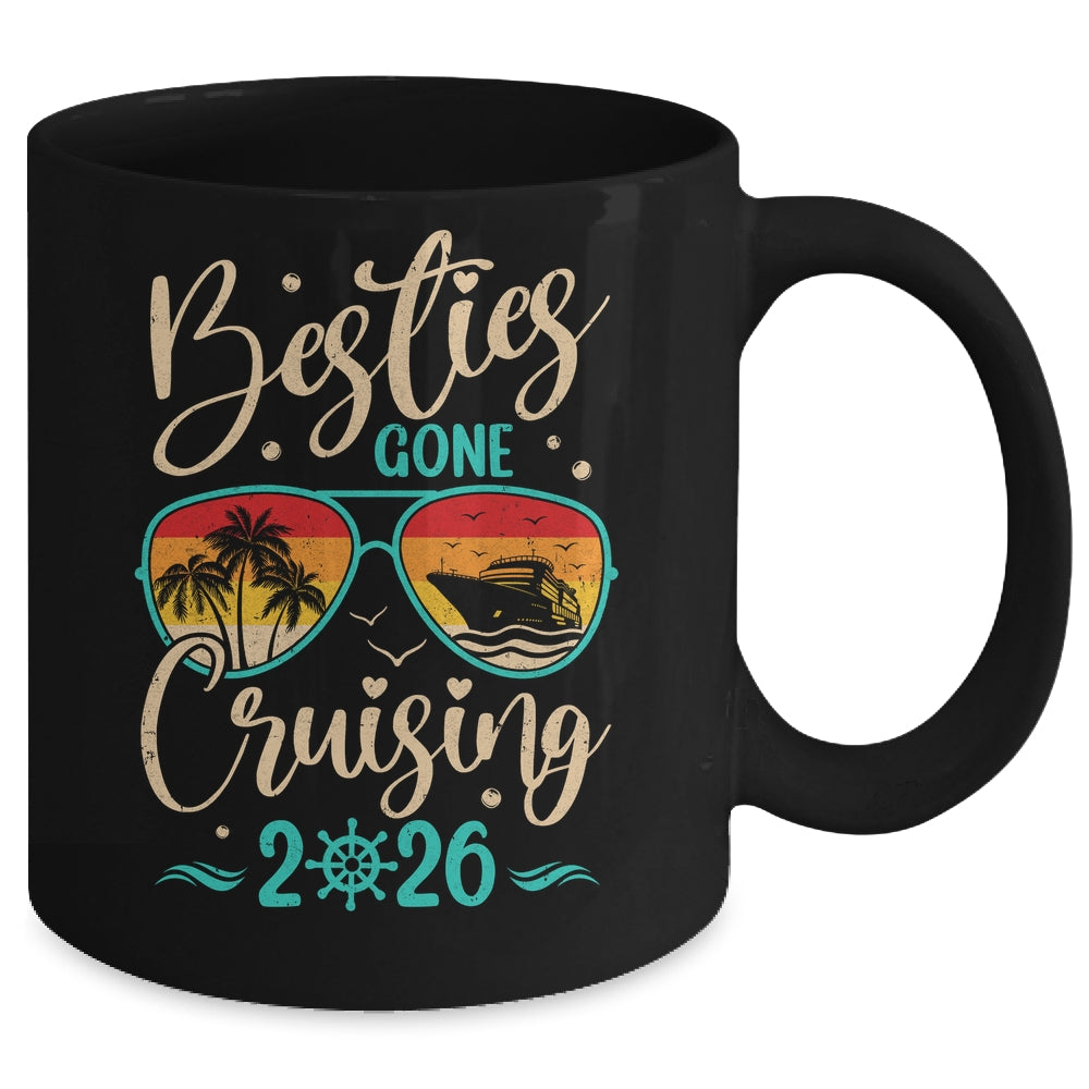 Besties Gone Cruising 2026 Matching Friends Girls Cruise Mug | teecentury