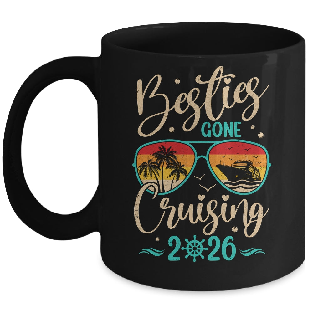 Besties Gone Cruising 2026 Matching Friends Girls Cruise Mug | teecentury