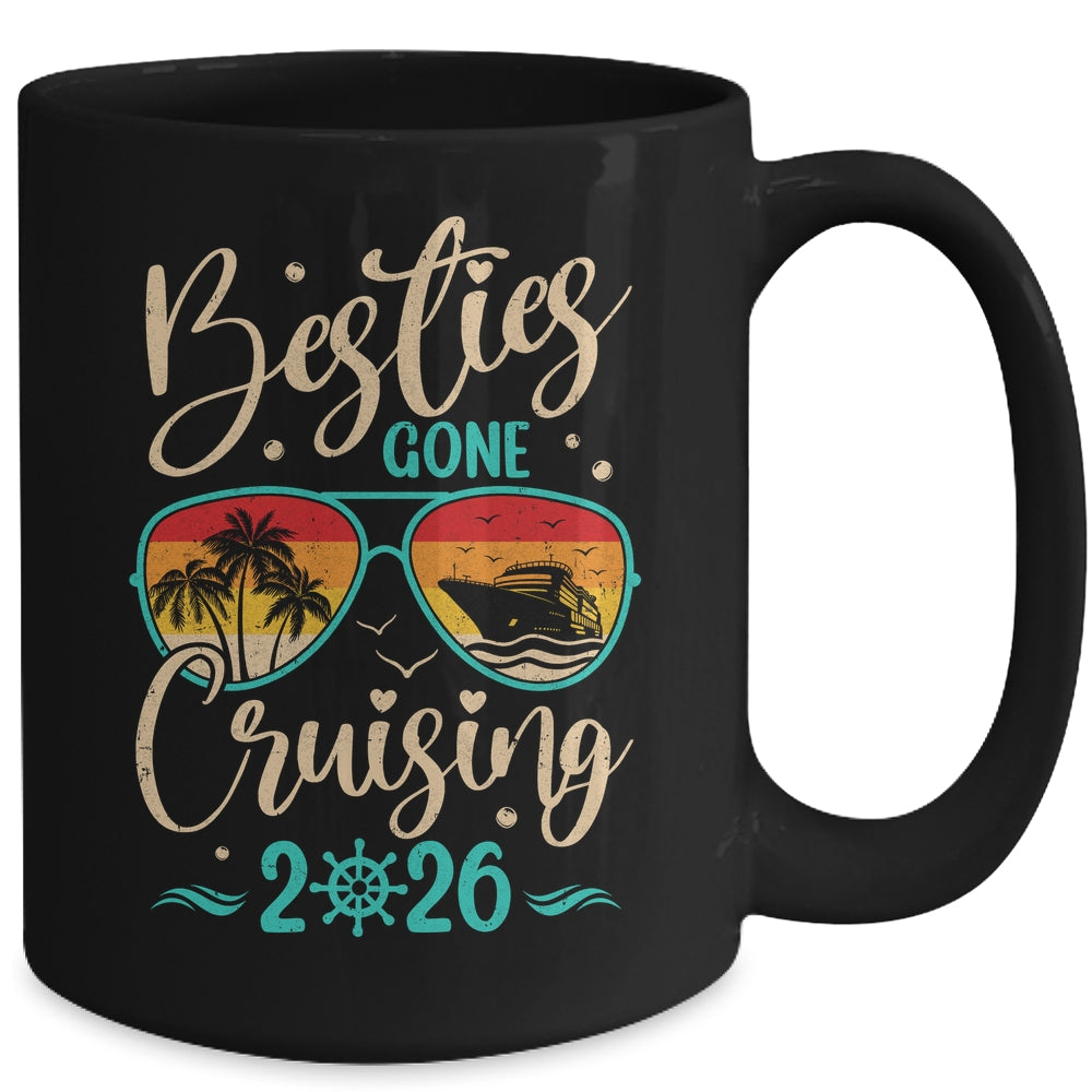 Besties Gone Cruising 2026 Matching Friends Girls Cruise Mug | teecentury