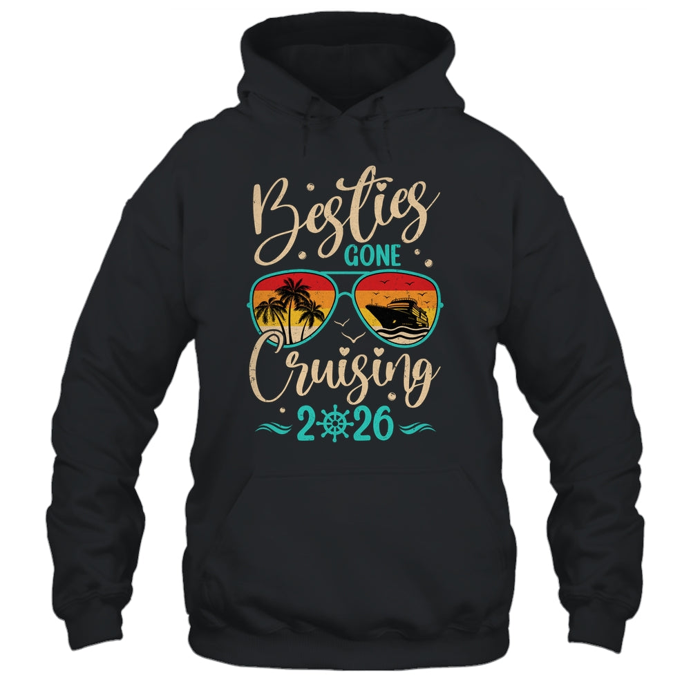 Besties Gone Cruising 2026 Matching Friends Girls Cruise Shirt & Tank Top | teecentury