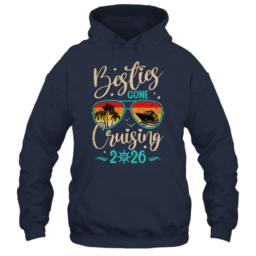Besties Gone Cruising 2026 Matching Friends Girls Cruise Shirt & Tank Top | teecentury
