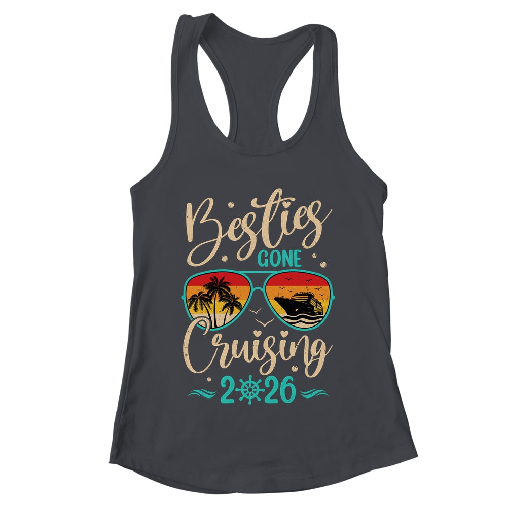 Besties Gone Cruising 2026 Matching Friends Girls Cruise Shirt & Tank Top | teecentury