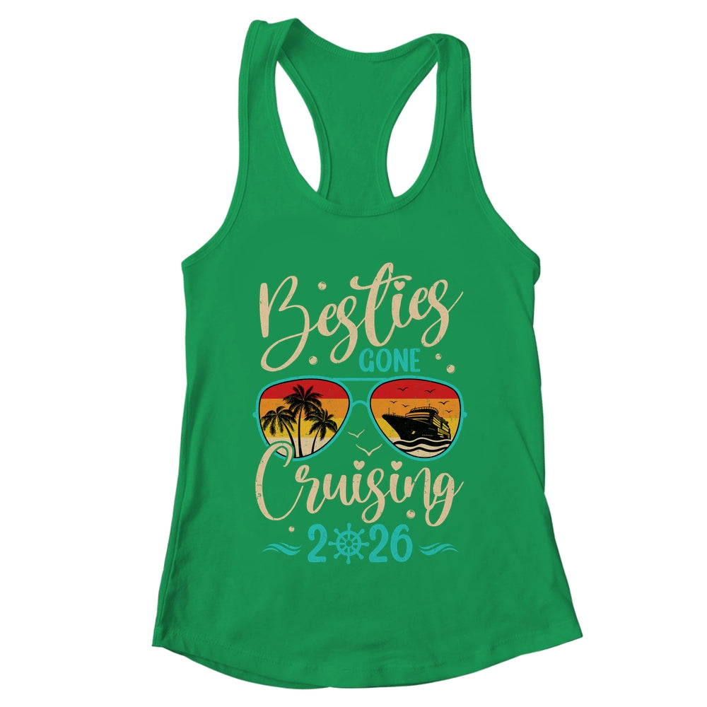 Besties Gone Cruising 2026 Matching Friends Girls Cruise Shirt & Tank Top | teecentury