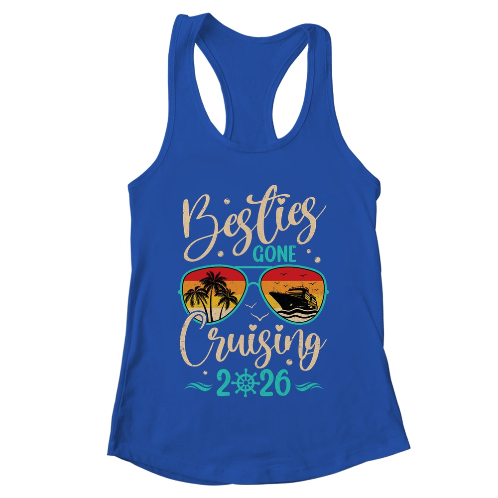 Besties Gone Cruising 2026 Matching Friends Girls Cruise Shirt & Tank Top | teecentury