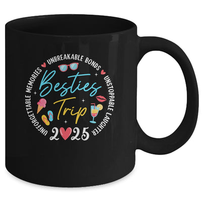 Besties Trip 2025 Memories Girls Friends Trip Vacation Retro Mug | teecentury