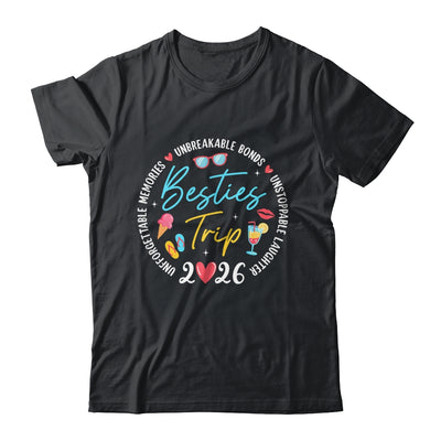 Besties Trip 2026 Memories Girls Friends Trip Vacation Retro Shirt & Tank Top | teecentury