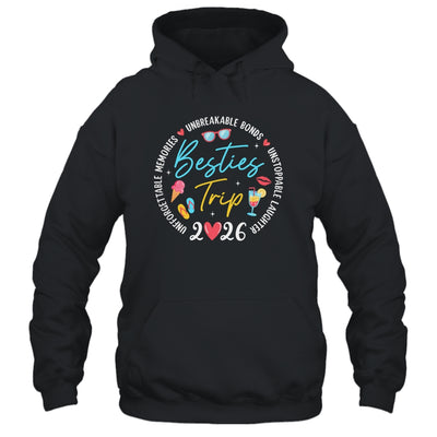 Besties Trip 2026 Memories Girls Friends Trip Vacation Retro Shirt & Tank Top | teecentury