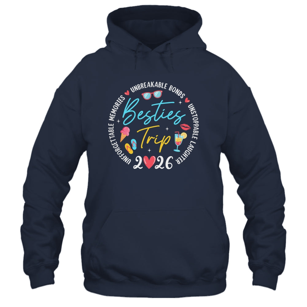 Besties Trip 2026 Memories Girls Friends Trip Vacation Retro Shirt & Tank Top | teecentury