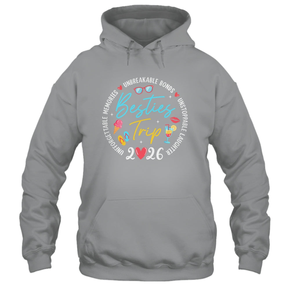 Besties Trip 2026 Memories Girls Friends Trip Vacation Retro Shirt & Tank Top | teecentury