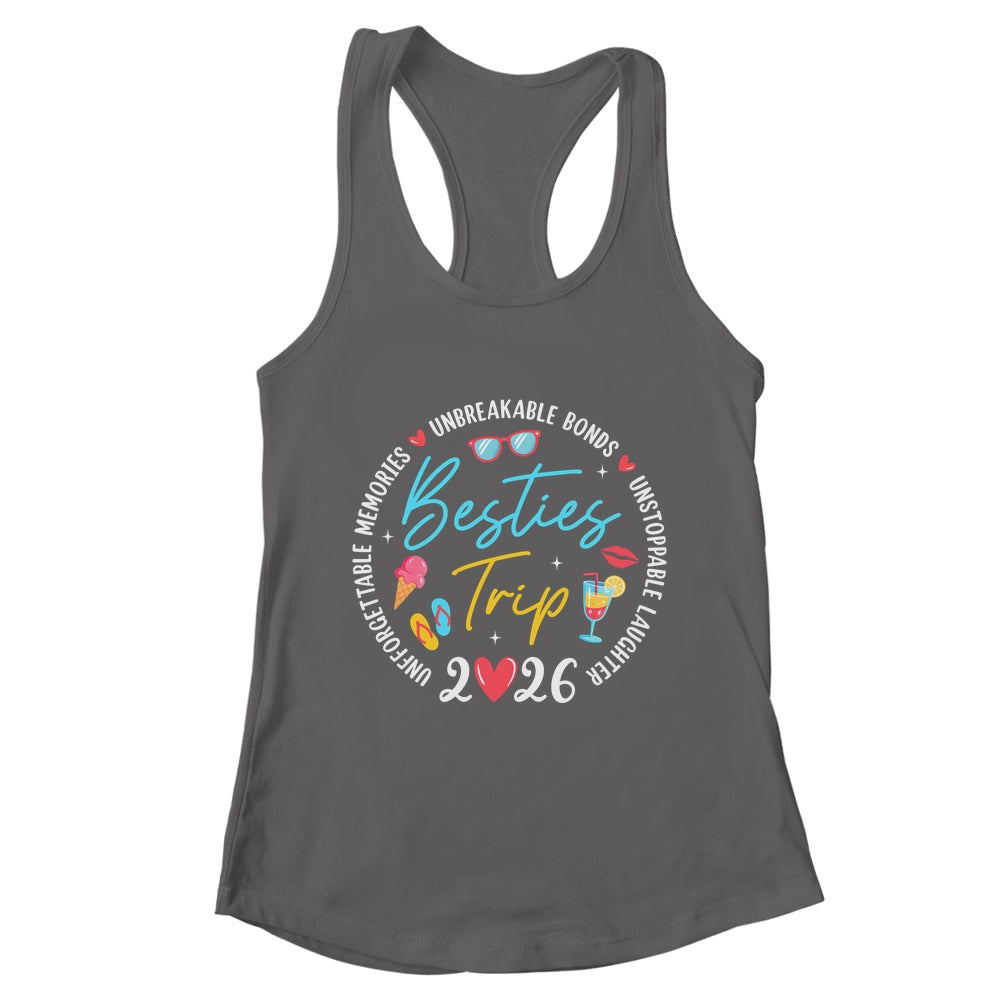 Besties Trip 2026 Memories Girls Friends Trip Vacation Retro Shirt & Tank Top | teecentury