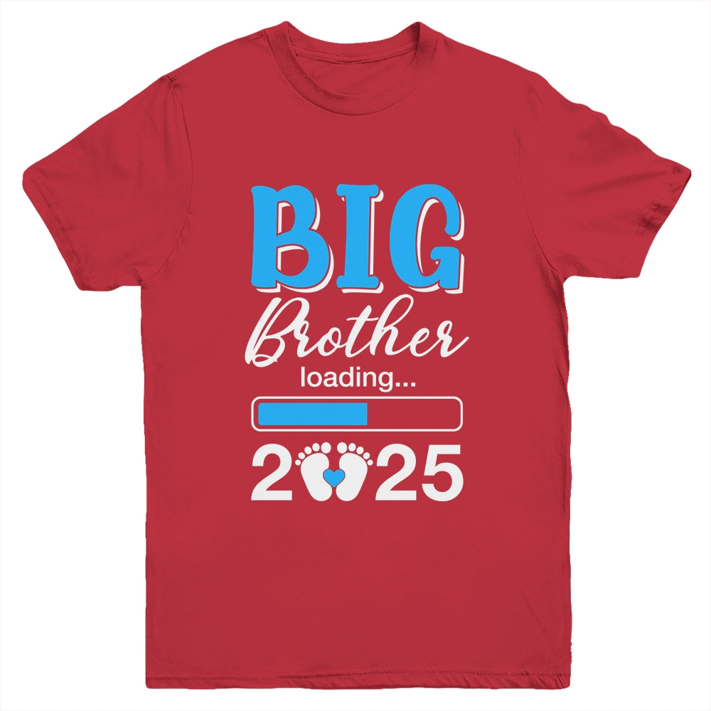 Big Brother Loading 2025 Promoted To Big Brother 2025 Kids Youth Shirt | teecentury