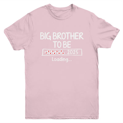 Big Brother To Be 2025 Loading Promoted To Brother Est 2025 Youth Shirt | teecentury