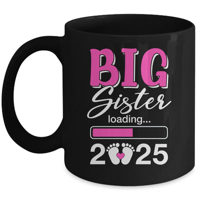 Big Sister Loading 2025 Promoted To Big Sister 2025 Kids Mug | teecentury