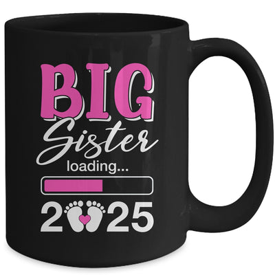 Big Sister Loading 2025 Promoted To Big Sister 2025 Kids Mug | teecentury