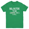 Big Sister To Be 2025 Loading Promoted To Sister Est 2025 Youth Shirt | teecentury