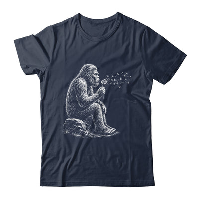 Bigfoot Blowing Wishes Dandelion Vintage Sasquatch Art Shirt & Hoodie | teecentury