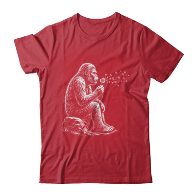 Bigfoot Blowing Wishes Dandelion Vintage Sasquatch Art Shirt & Hoodie | teecentury