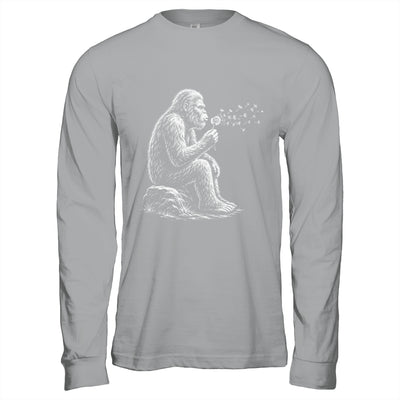 Bigfoot Blowing Wishes Dandelion Vintage Sasquatch Art Shirt & Hoodie | teecentury