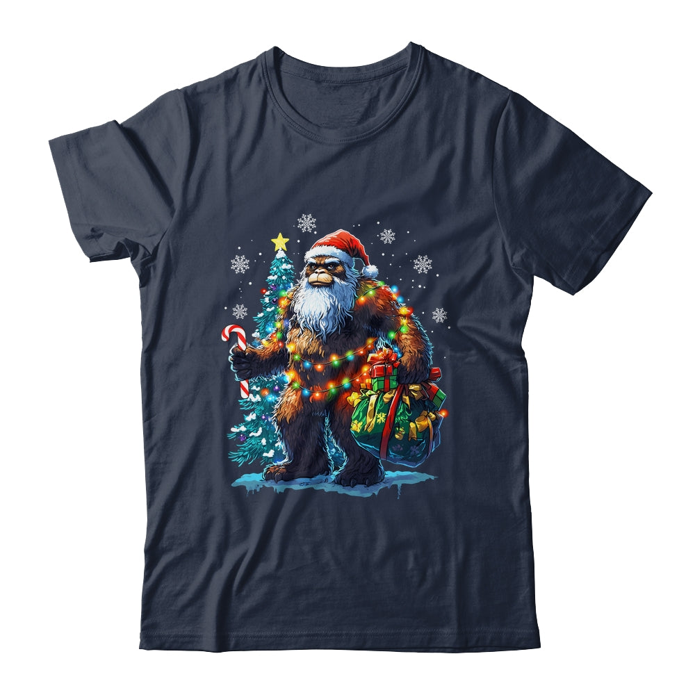 Bigfoot Christmas Funny Christmas Tree Xmas Sasquatch Lover Shirt & Sweatshirt | teecentury