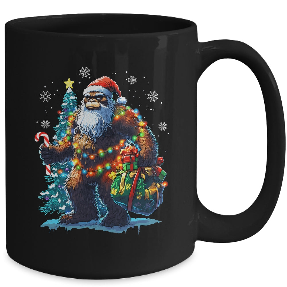 Bigfoot Christmas Funny Christmas Tree Xmas Sasquatch Lover Mug | teecentury