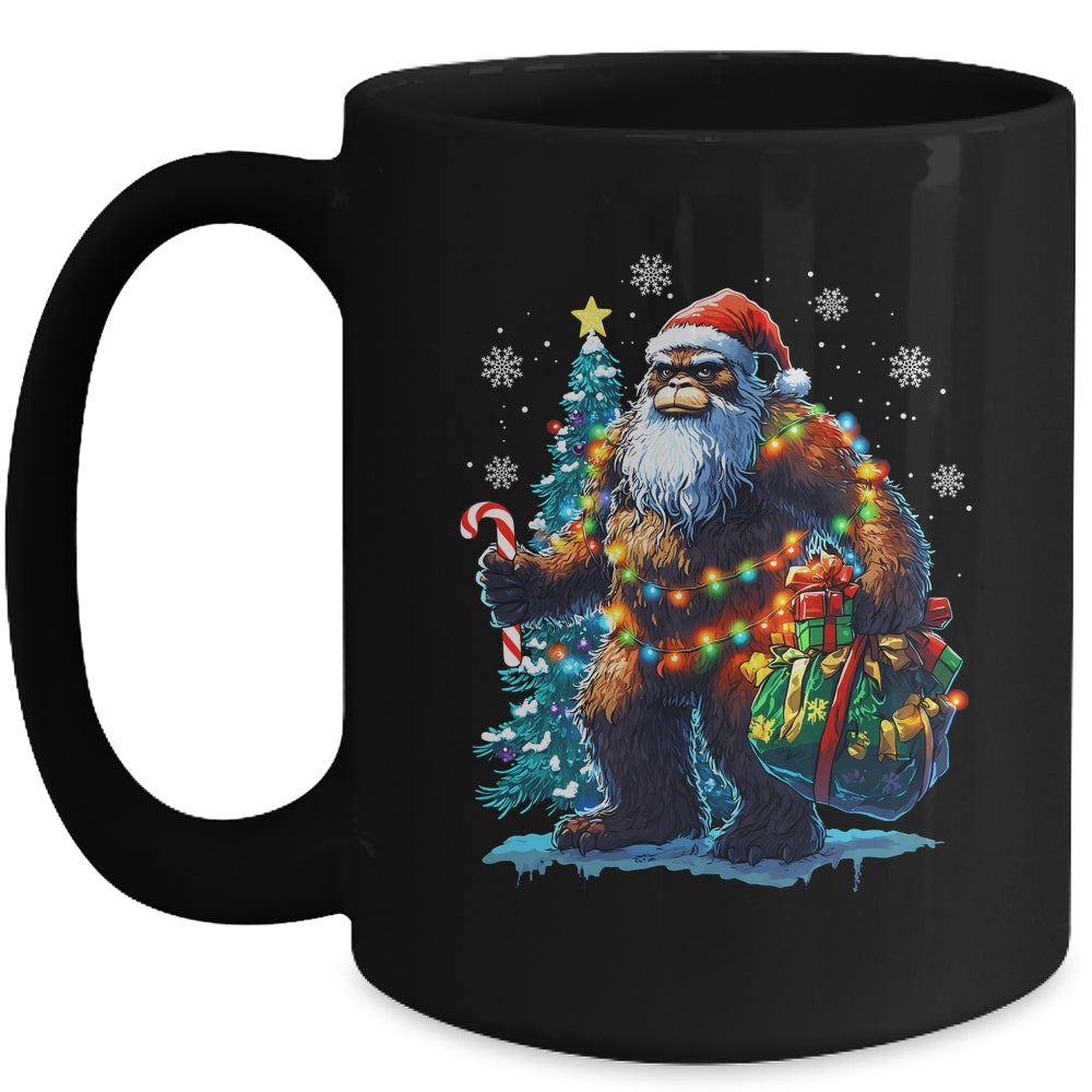 Bigfoot Christmas Funny Christmas Tree Xmas Sasquatch Lover Mug | teecentury