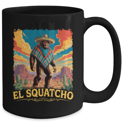 Bigfoot El Squatcho Sasquatch Mexican Cinco De Mayo Western Mug | teecentury