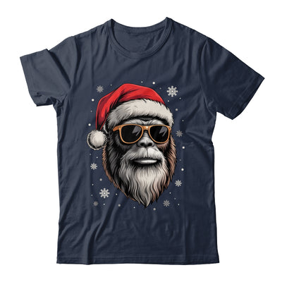 Bigfoot Face Sunglasses Santa Christmas Funny Xmas Sasquatch Shirt & Sweatshirt | teecentury