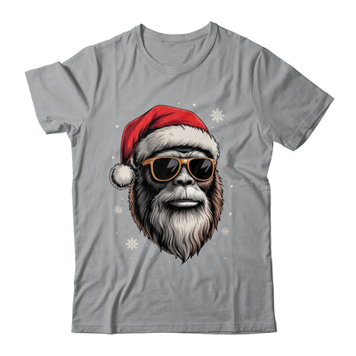 Bigfoot Face Sunglasses Santa Christmas Funny Xmas Sasquatch Shirt & Sweatshirt | teecentury