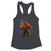 Bigfoot Fireworks 4th Of July Men Sasquatch American US Flag Shirt & Tank Top | teecentury