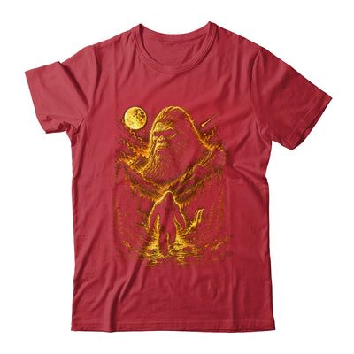 Bigfoot Sasquatch Graphic Moon Forest Cryptid Nature Outdoor Shirt & Hoodie | teecentury