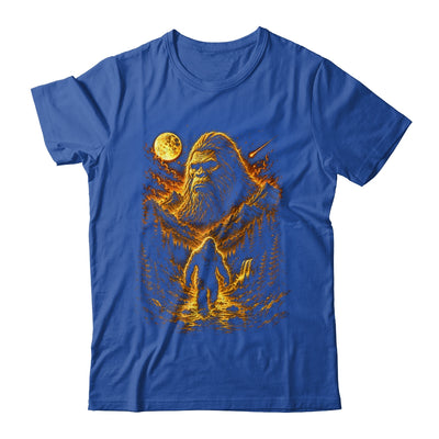 Bigfoot Sasquatch Graphic Moon Forest Cryptid Nature Outdoor Shirt & Hoodie | teecentury