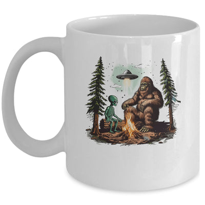 Bigfoot UFO Alien Campfire Hiking Sasquatch Outdoor Lovers Mug | teecentury