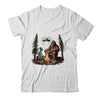 Bigfoot UFO Alien Campfire Hiking Sasquatch Outdoor Lovers Shirt & Tank Top | teecentury