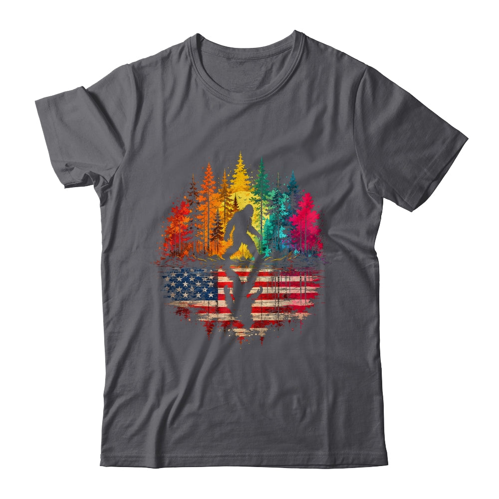 Bigfoot Walking Forest Sasquatch Woods Nature Reflection Shirt & Tank Top | teecentury