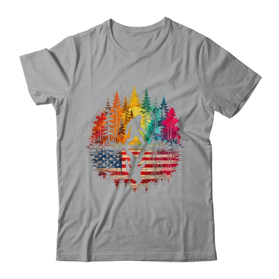 Bigfoot Walking Forest Sasquatch Woods Nature Reflection Shirt & Tank Top | teecentury