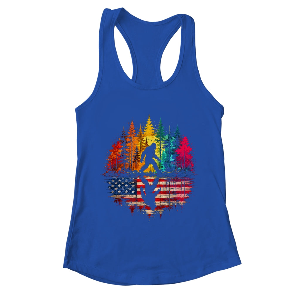 Bigfoot Walking Forest Sasquatch Woods Nature Reflection Shirt & Tank Top | teecentury