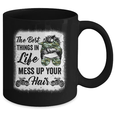 Biker Girl Motorcycle Best Things In Life Mess Up You Hair Mug | teecentury