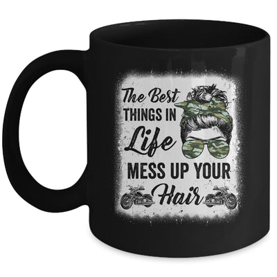 Biker Girl Motorcycle Best Things In Life Mess Up You Hair Mug | teecentury