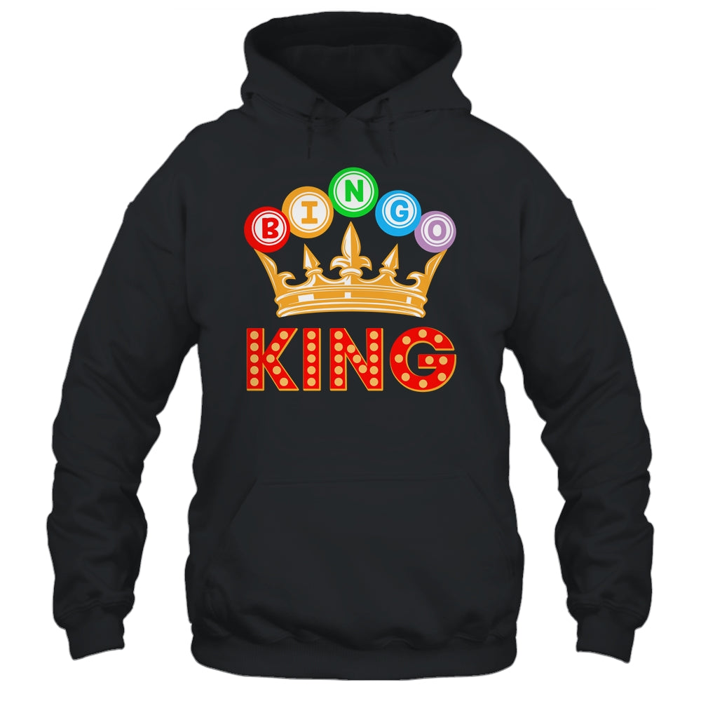 Bingo King Designs For Men Dad Bingo Lovers Casino Players Shirt & Hoodie | teecentury