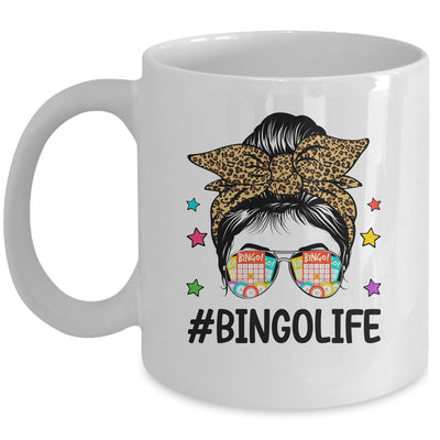 Bingo Life Messy Bun Bingo Lover Grandma Mom Mothers Day Mug | teecentury