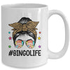 Bingo Life Messy Bun Bingo Lover Grandma Mom Mothers Day Mug | teecentury