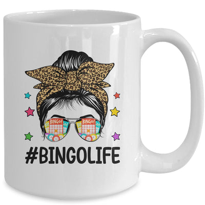 Bingo Life Messy Bun Bingo Lover Grandma Mom Mothers Day Mug | teecentury