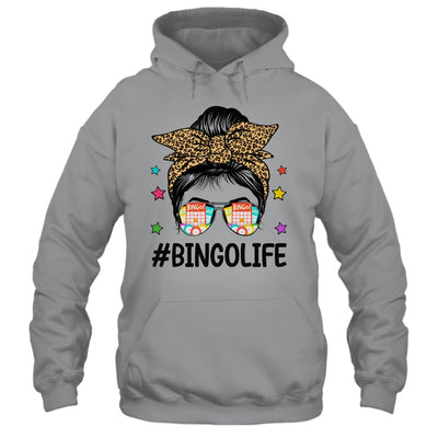 Bingo Life Messy Bun Bingo Lover Grandma Mom Mothers Day Shirt & Tank Top | teecentury